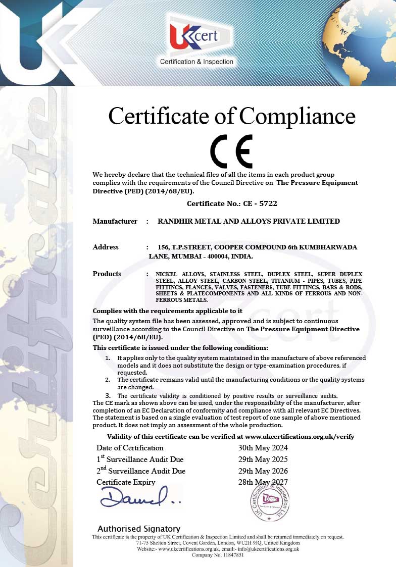 Certificate Of Compliance